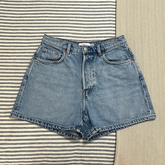 & Other Stories Forever Cut High Waist Denim Shorts Jean Shorts Size 6 - Picture 1 of 16